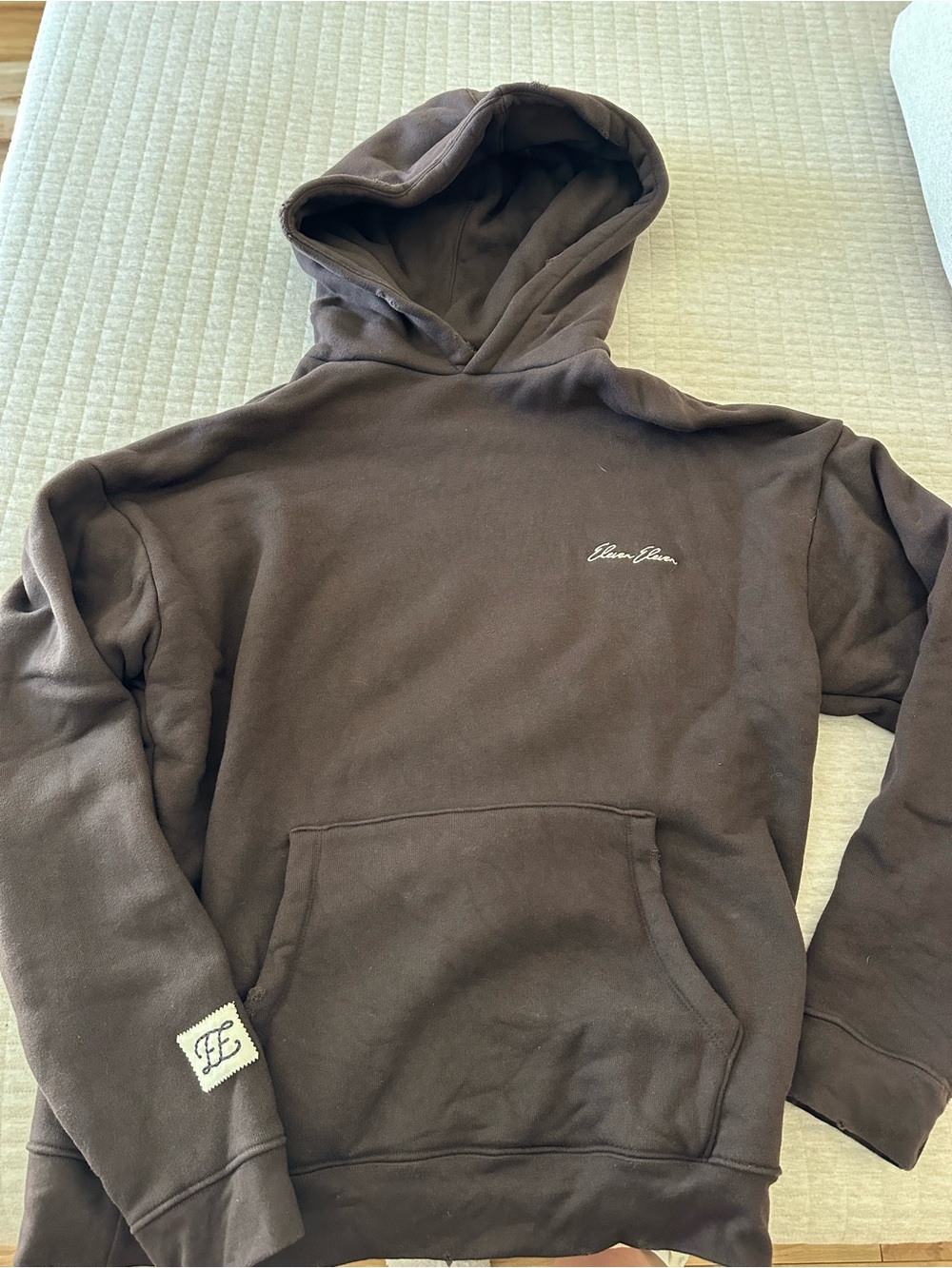 Eleven Eleven Brown Classic Fleece Hoodie